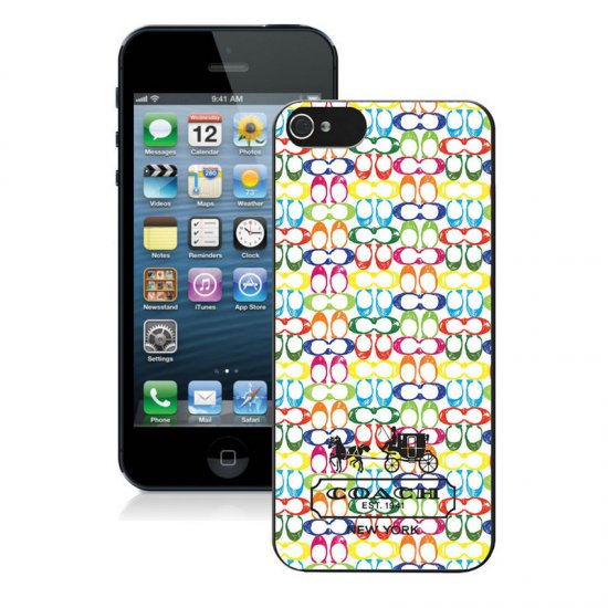 Coach Logo Multicolor iPhone 5 5S Cases AUK | Women